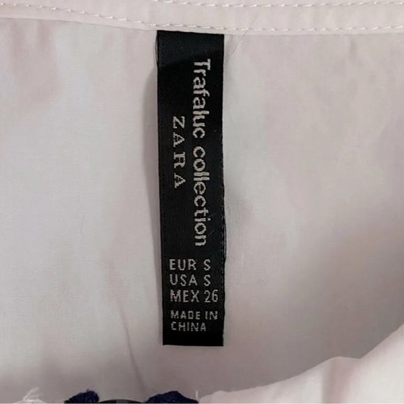 SOLD!!!  ZARA TRAFALUC COLLECTION Size Small Zipper Crop Top The Real Friends - Picture 5 of 9